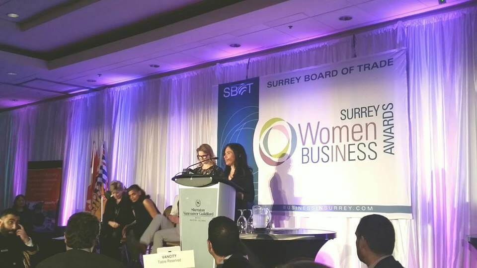 Shalini Das Winner of Surrey’s Women in Business award 2018